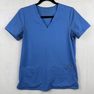 FIGS Technical Collection XS Scrub Top Blue Medical Nurse Professional